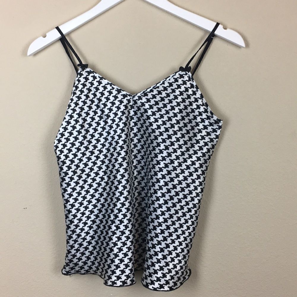 Black & White Checked Camisole Size Medium